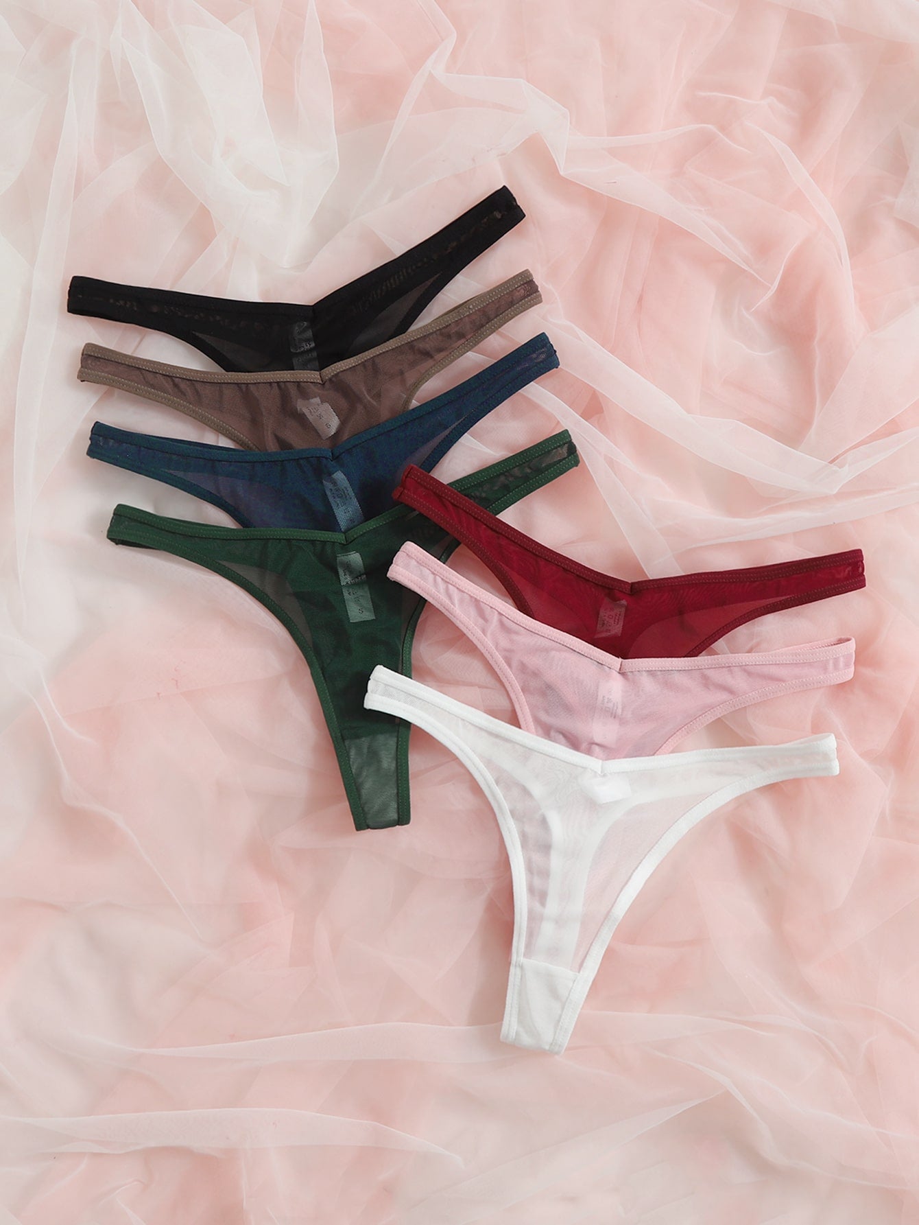 7pack Solid No Show Panty