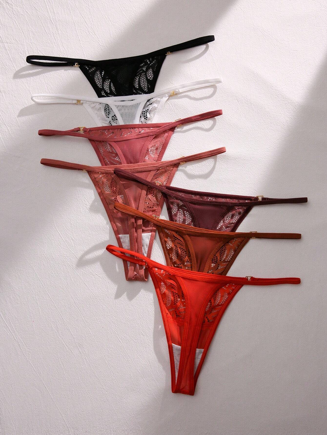 7pack Floral Lace Panty Lingerie