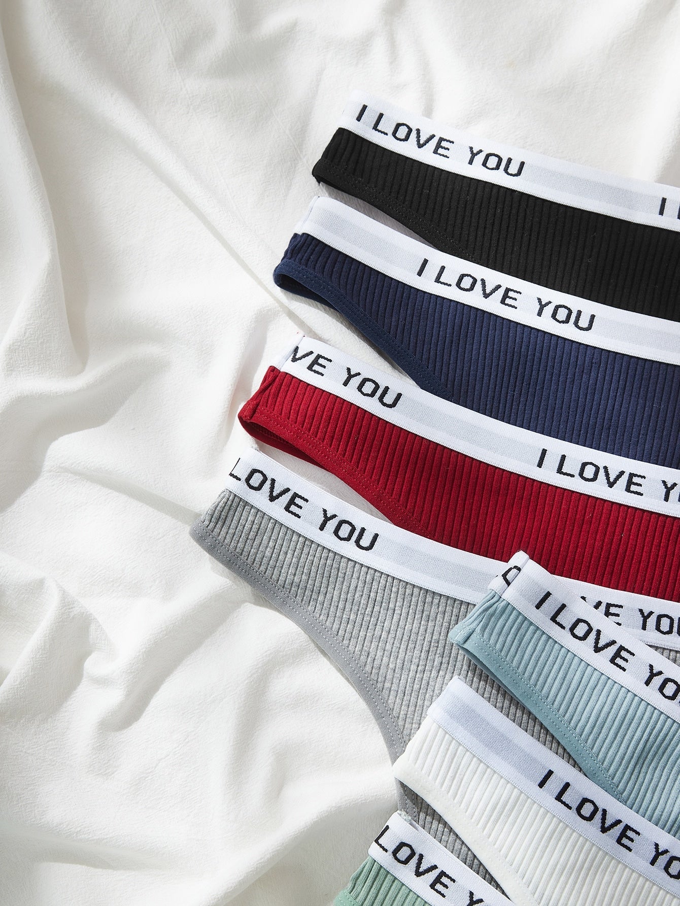 7pack Letter Tape Panty