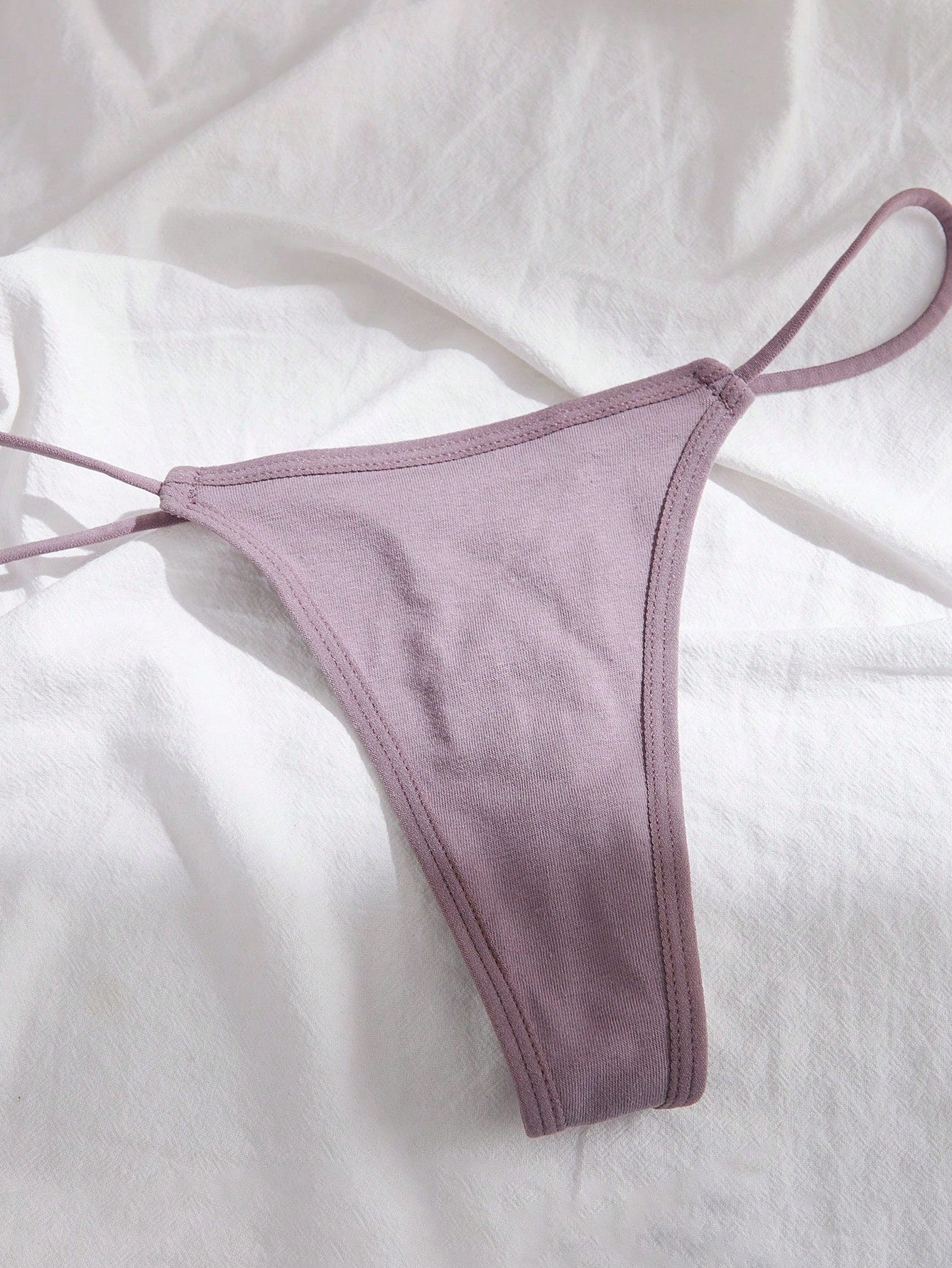 3pack Solid No Show Thong Set