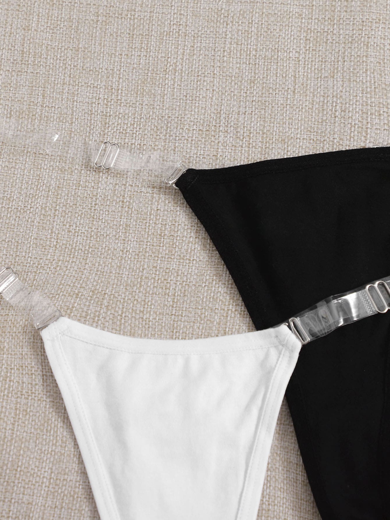 3pack Clear Strap Panty Set