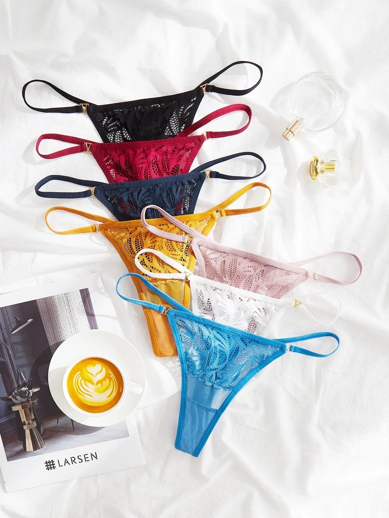 7pack Floral Lace Panty Lingerie