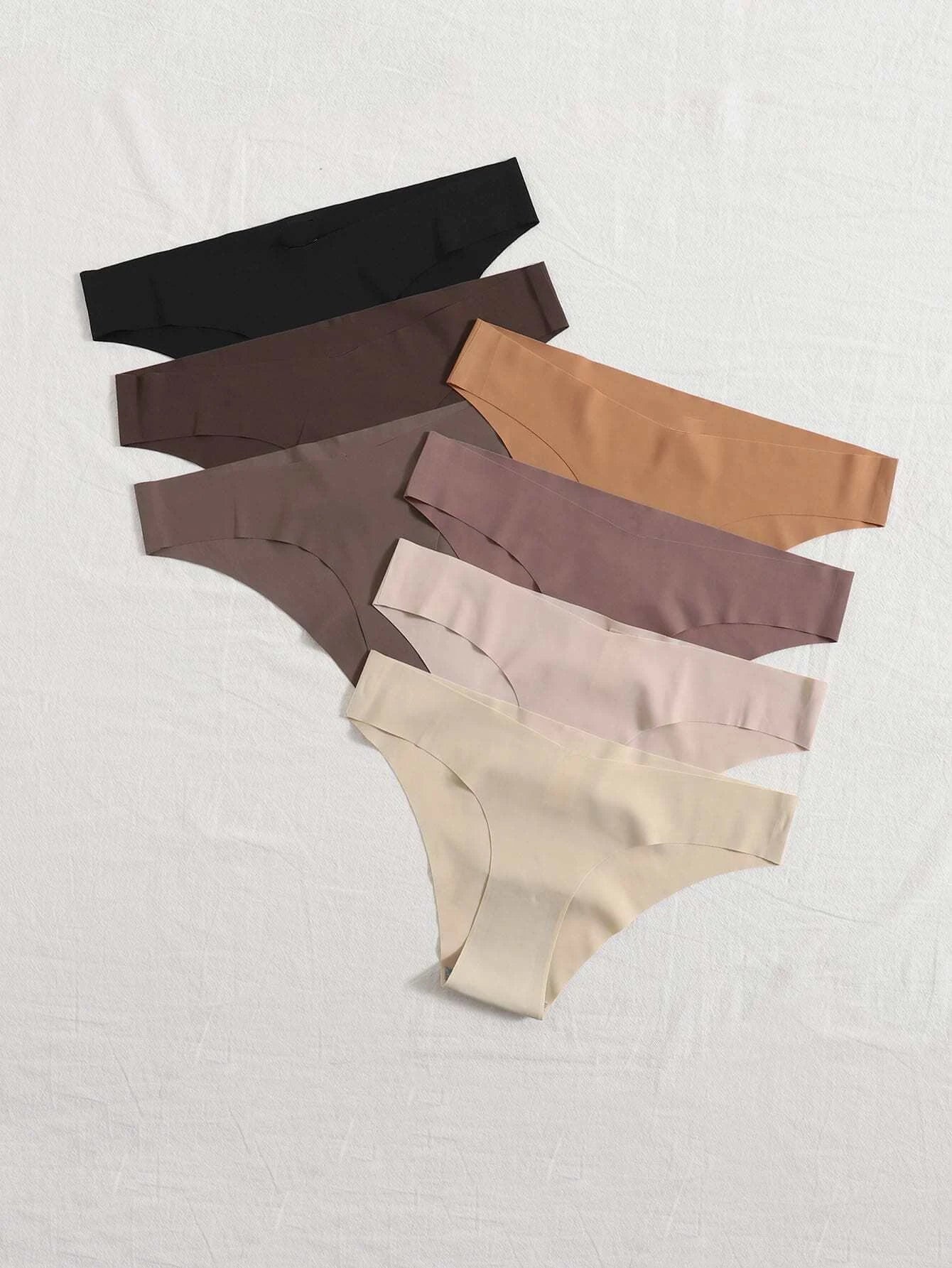 Underwear&amp;Sleepwear Basics 7pack Plain No Show Panty