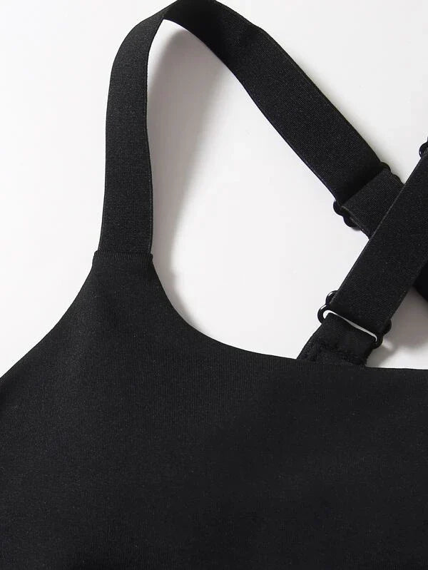 3pcs Fitness Gym Set Criss Cross Sports Cami &amp; Drawstring Hoodie &amp; Leggings