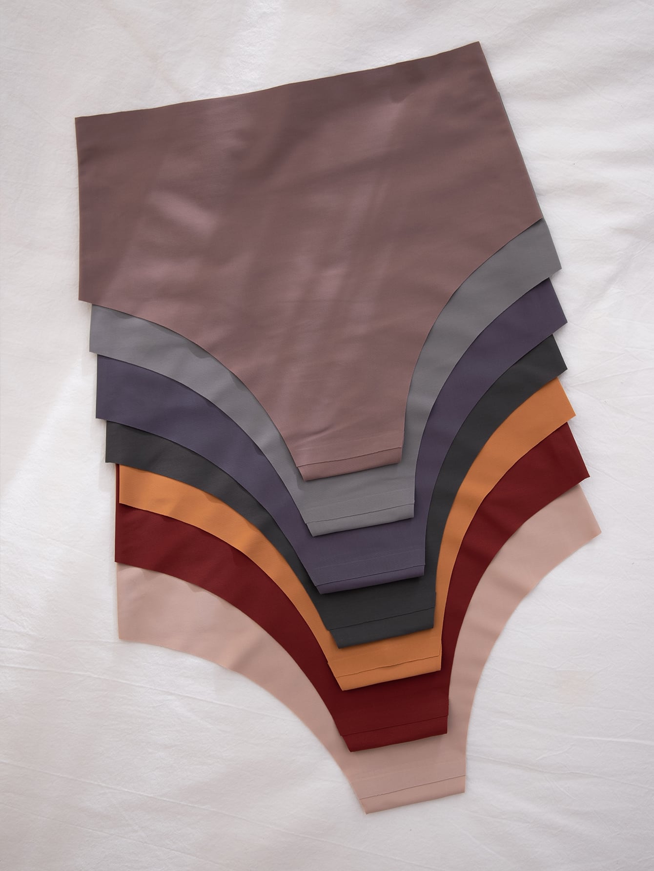 7pack Solid No Show Panty Set