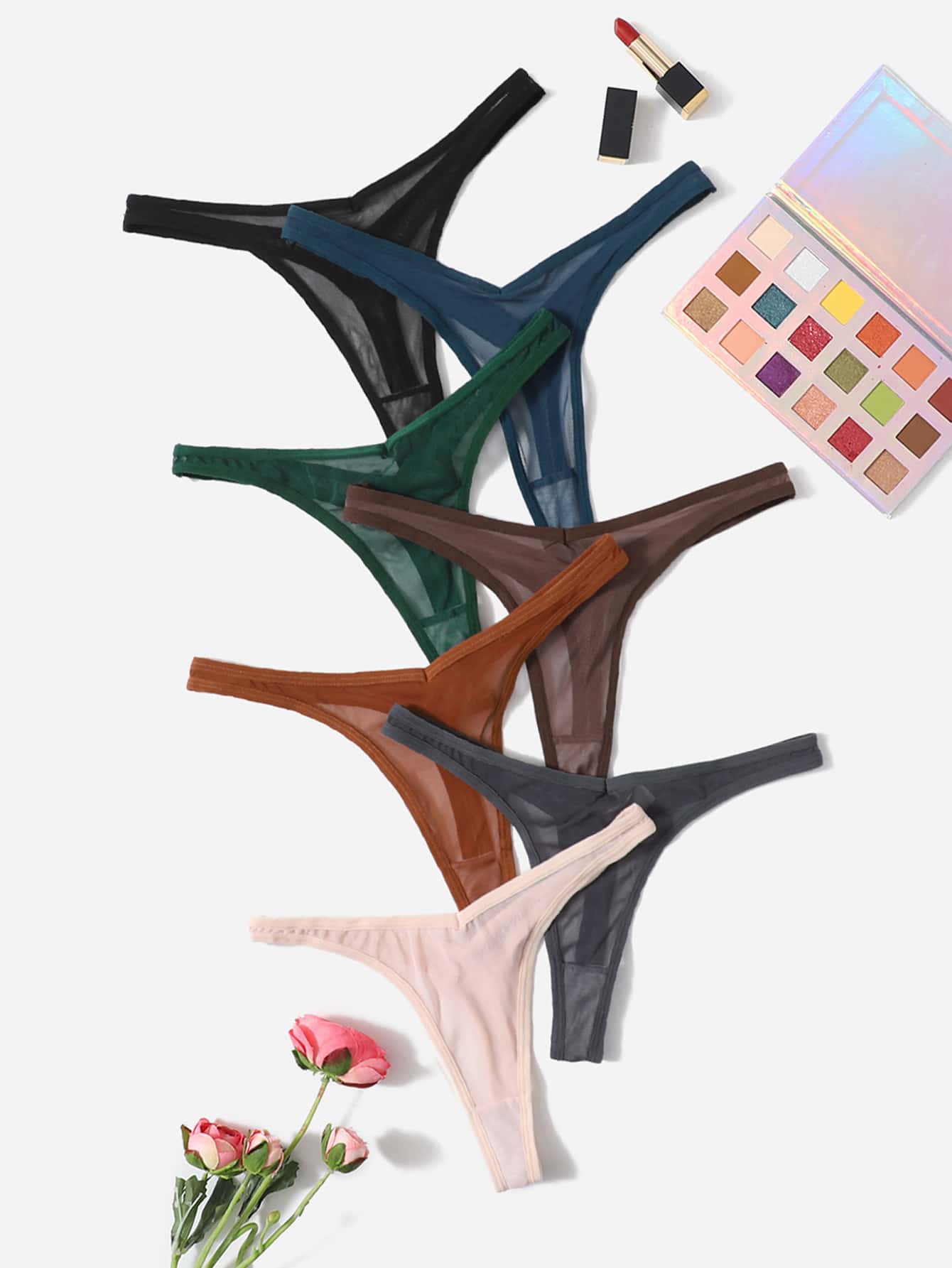 7pack Solid No Show Panty