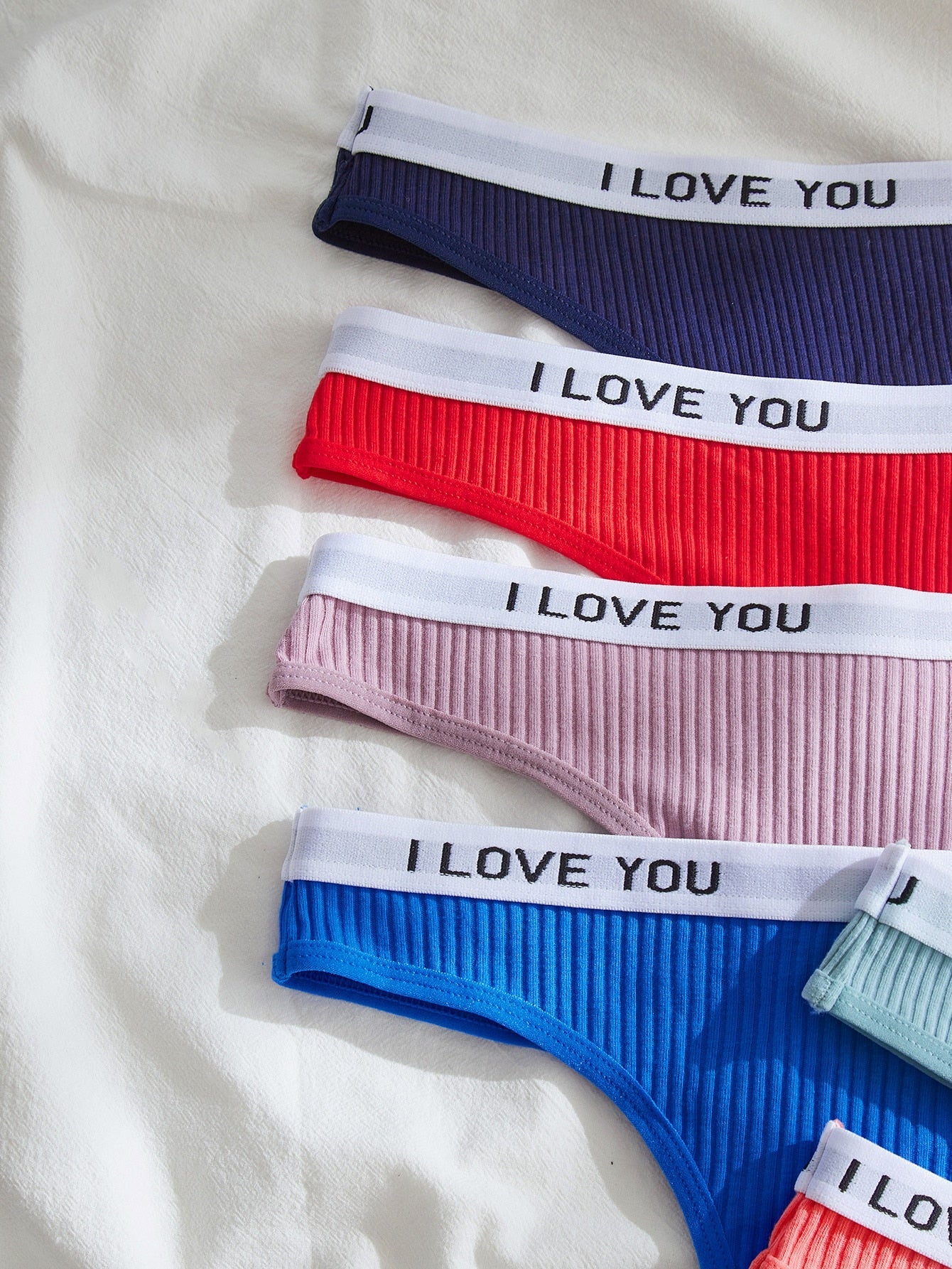 7pack Letter Tape Panty