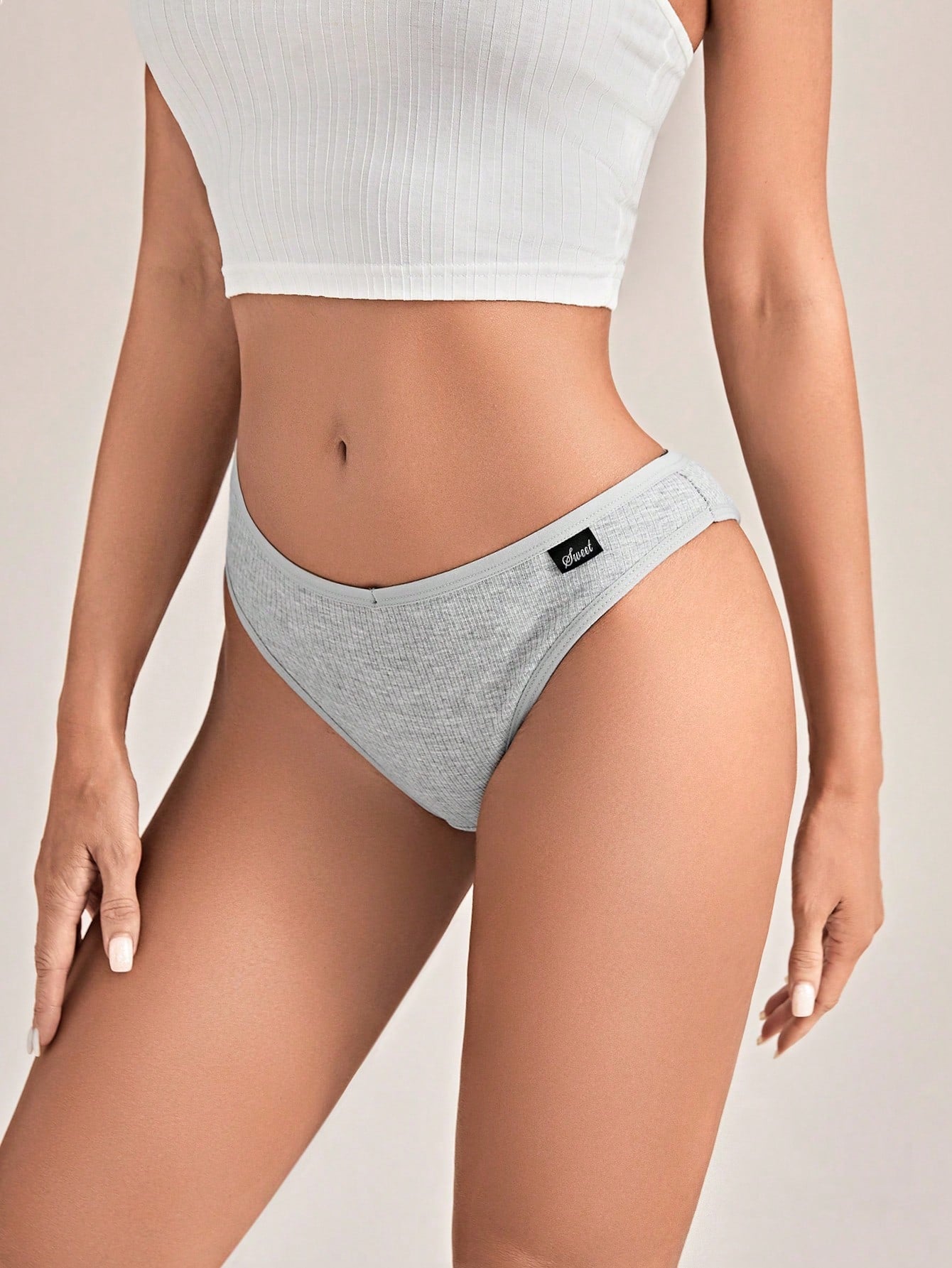 7pack Solid Rib Panty