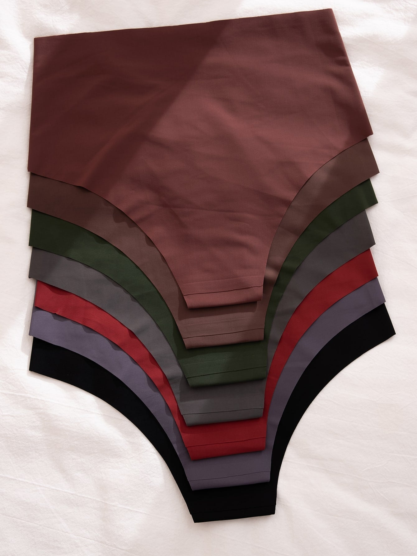 7pack Solid No Show Panty Set