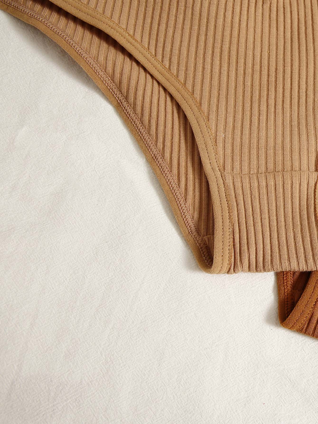 7pack Solid Rib Panty